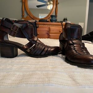 Freebird leather heeled boots.